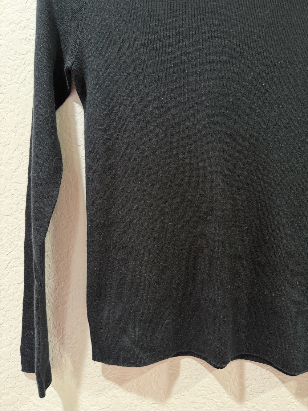 Lilysilk Turtle Neck Silk Cashmere Long Sleeve Sweater Black Size Small - Picture 5 of 5